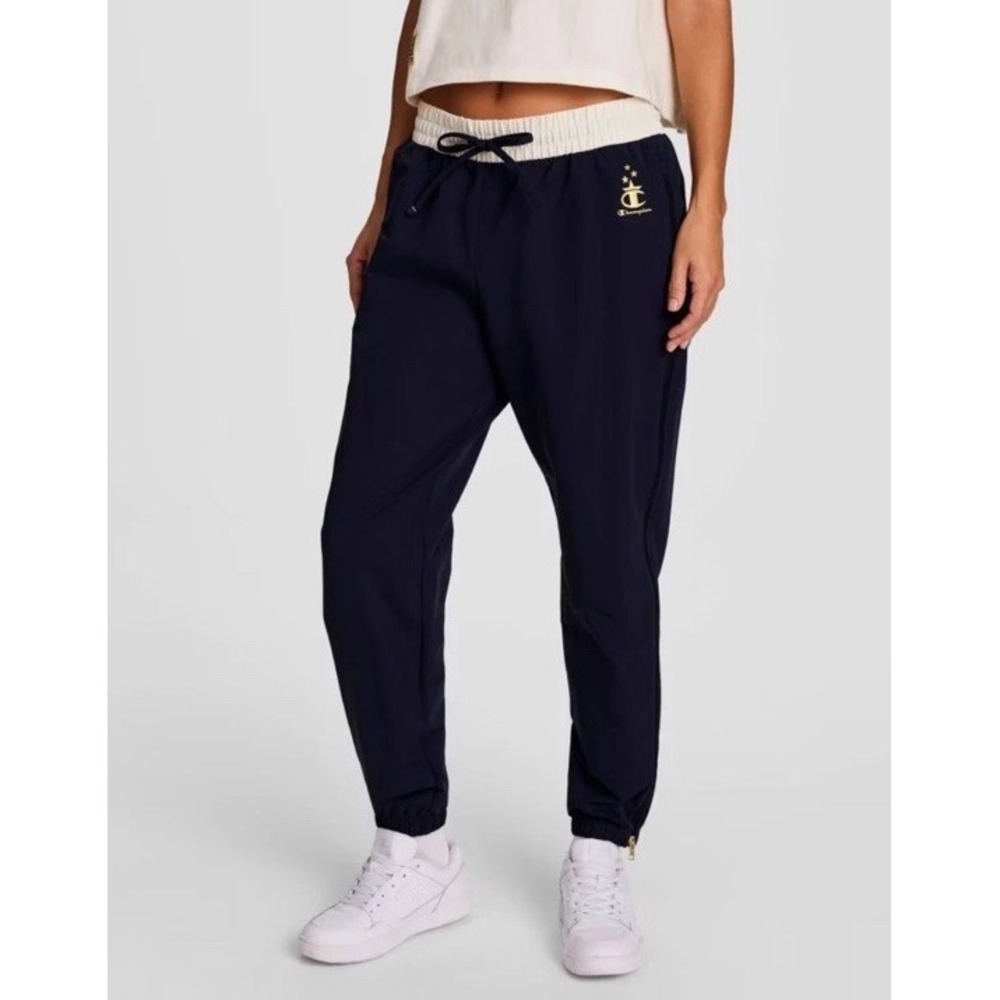 Champion Women's Plus Size 3X Gold Medal Side Zip Nylon Joggers
